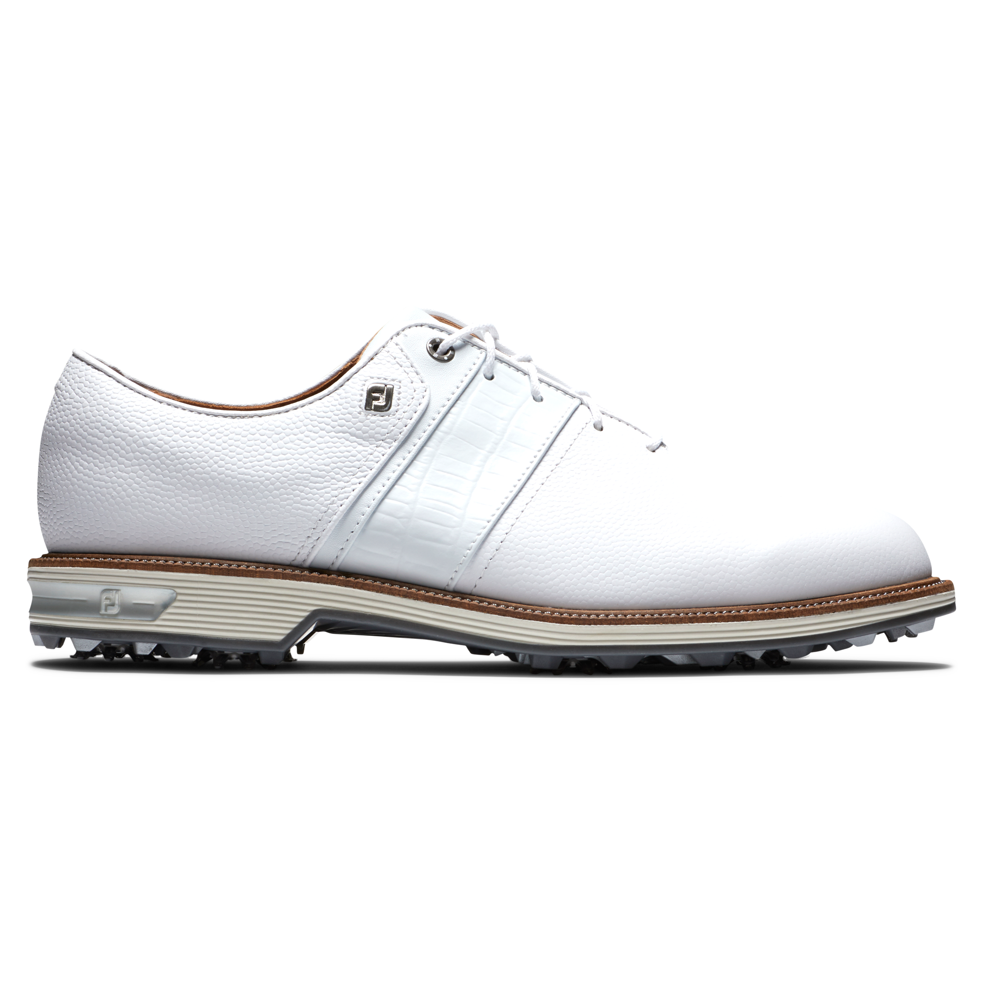 Men\'s DryJoys Premiere Packard Spiked Golf Shoe - White